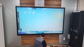 LG 98인치 전자칠판 제주도 대은계전 회의실 설치 98TR3PJ