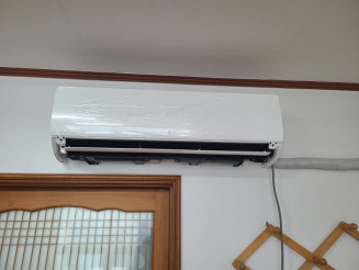 냉난방 벽걸이 에어컨 경로당 설치건