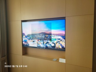 제주 람정 신화월드 리조트 LED TV 설치 50UR642S0NC