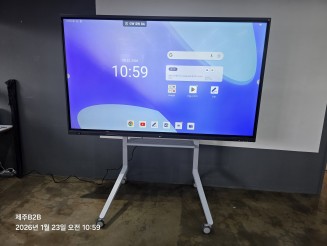 제주 인카금융 사무실에 LG 86인치 전자칠판 설치